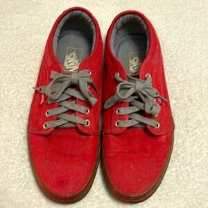 Vans - red lace ups
